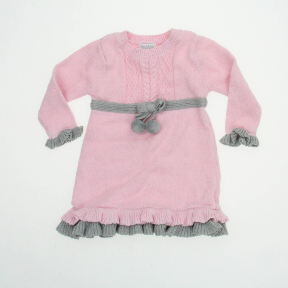 Piper & Posie Girls Pink Sweater Dress size: 6-9 Months